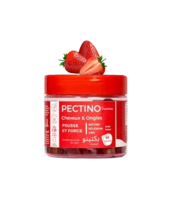 Pectino Gummies Cheveux & Ongles – Goût Fraise – 60 Gummies
