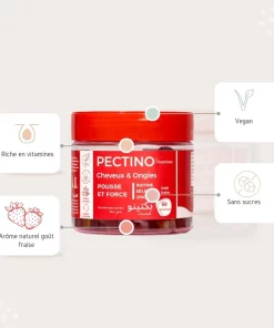 Alternative view of Pectino Gummies Cheveux & Ongles – Goût Fraise – 60 Gummies