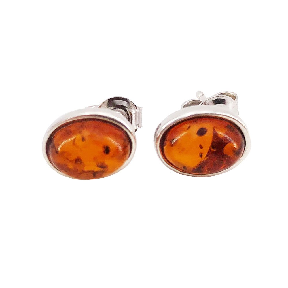 Boucles d’Oreilles Ambre “Camille” – Argent 925 – Image 3