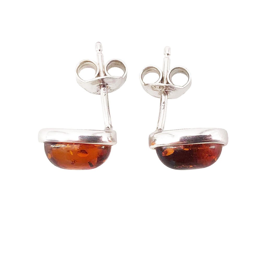Boucles d’Oreilles Ambre “Camille” – Argent 925 – Image 2