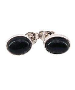 Boucles d’Oreilles Onyx noir “Camille” – Argent 925