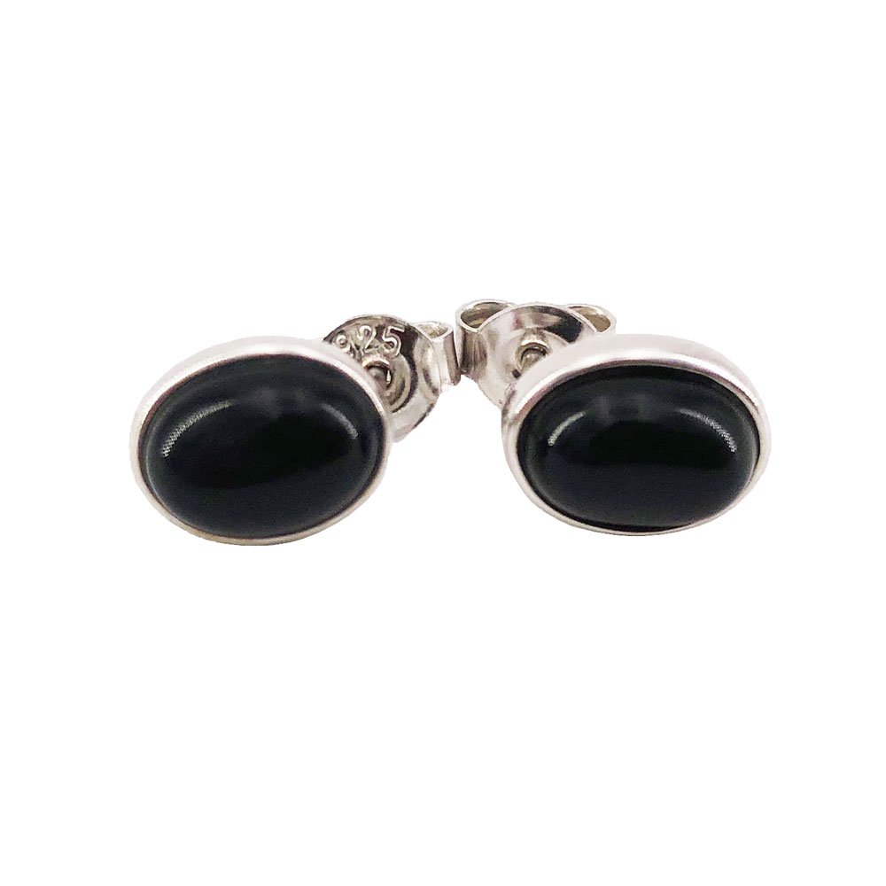 Boucles d’Oreilles Onyx noir “Camille” – Argent 925