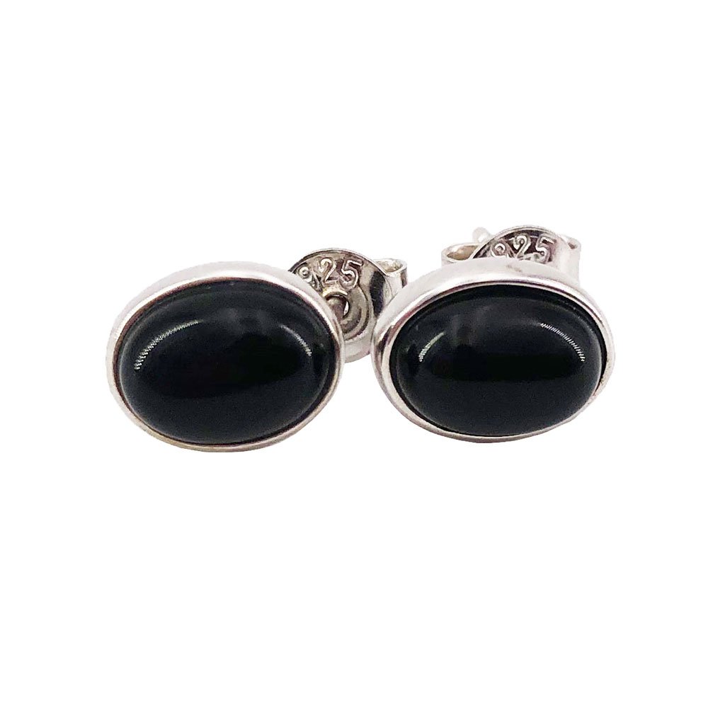 Boucles d’Oreilles Onyx noir “Camille” – Argent 925 – Image 3