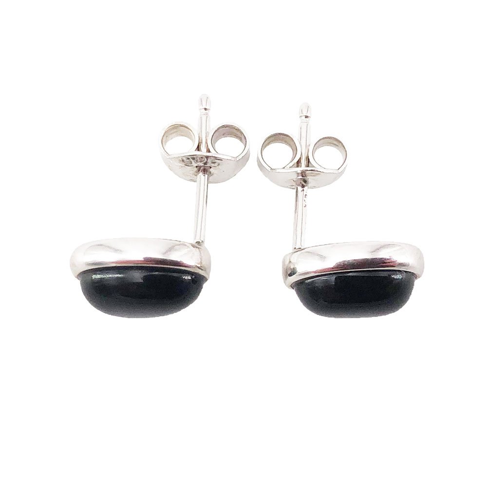 Boucles d’Oreilles Onyx noir “Camille” – Argent 925 – Image 2