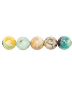 Sachet de 5 perles Amazonite multicolore – 12mm