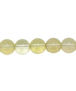 Sachet de 5 perles Topaze citron – 6mm