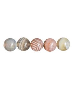Sachet de 5 perles Agate botswana – 12mm