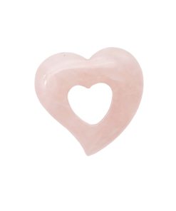 PI Chinois ou Donut Quartz rose – Cœur
