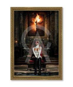 Tableau Fire Church Alexandre Granger 69x99cm