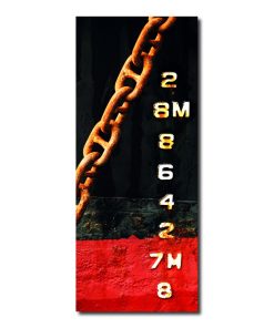 Photo sur toile étrave noire et rouge